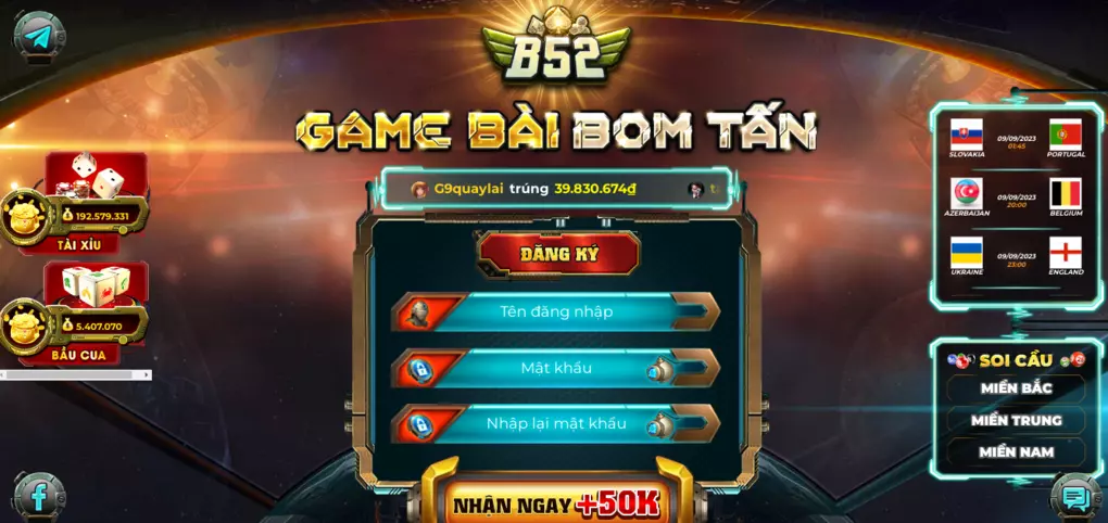 Link vào cổng game game bài B52 – Link đăng ký B52 Club