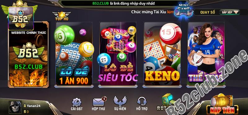 Chơi game trực tiếp trên web B52club