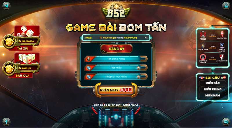 Đăng ký B52club ngay hôm để để tham gia cổng game đổi thưởng trực tuyến số 1